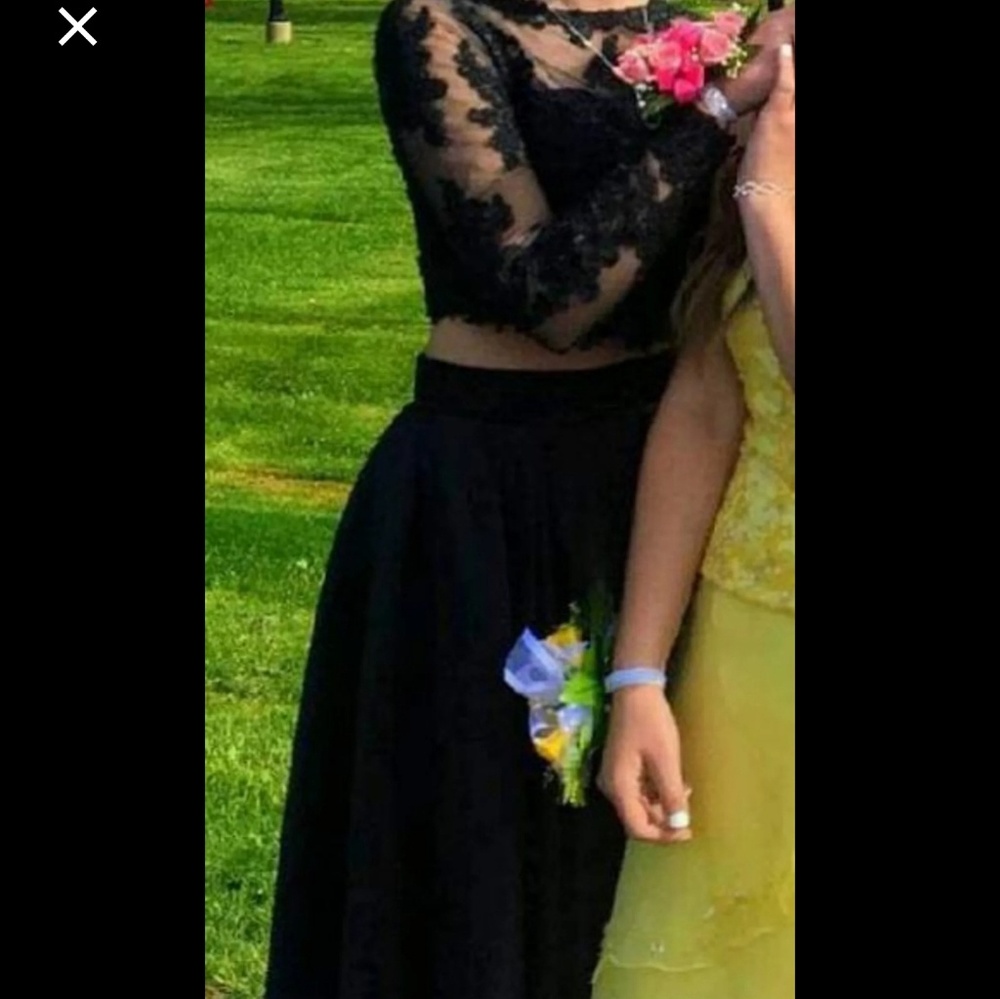2 piece prom dress